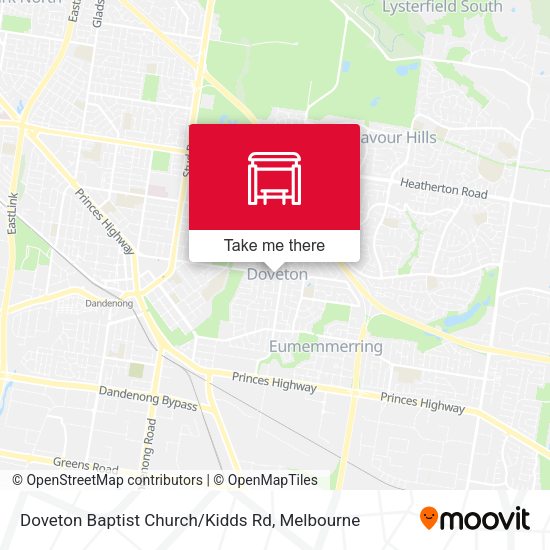 Doveton Baptist Church / Kidds Rd map