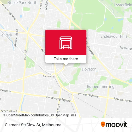 Mapa Clement St/Clow St