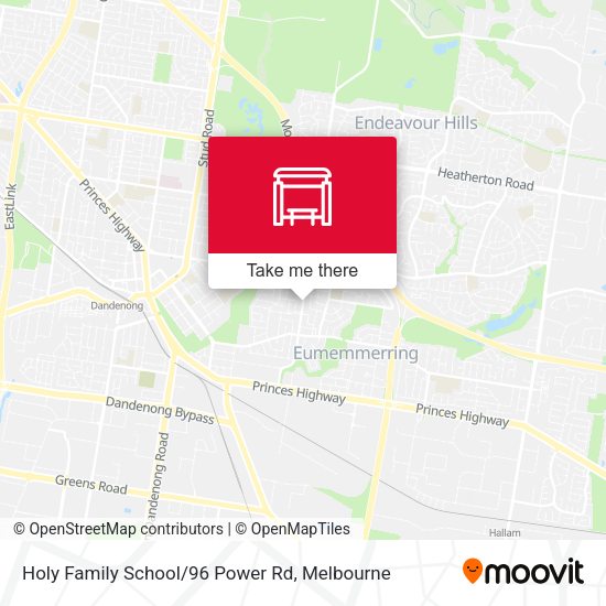 Holy Family School/96 Power Rd map