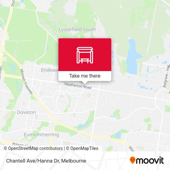 Chantell Ave/Hanna Dr map