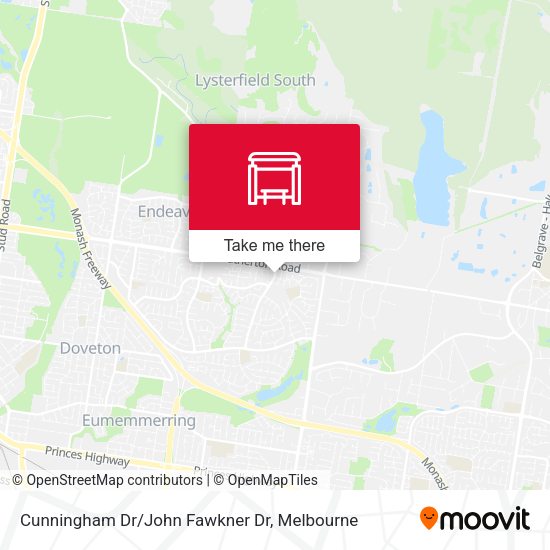 Cunningham Dr/John Fawkner Dr map