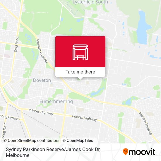Sydney Parkinson Reserve / James Cook Dr map