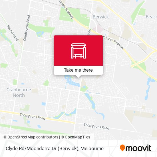 Clyde Rd / Moondarra Dr (Berwick) map