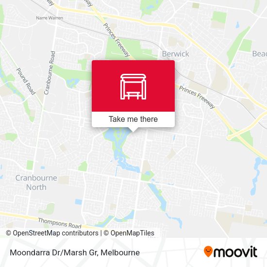 Moondarra Dr/Marsh Gr map