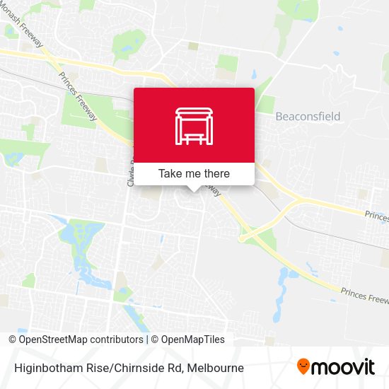 Higinbotham Rise/Chirnside Rd map