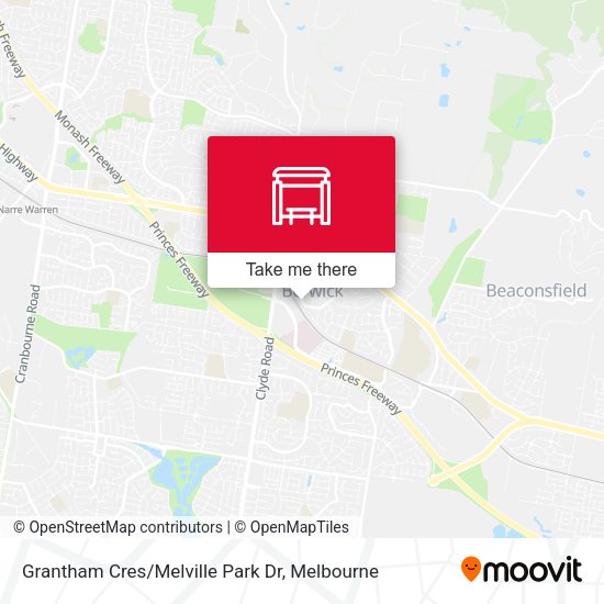 Grantham Cres/Melville Park Dr map