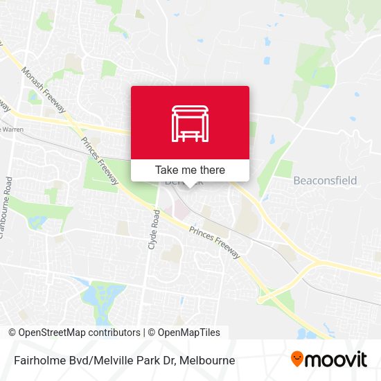 Fairholme Bvd/Melville Park Dr map