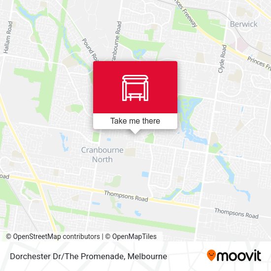 Dorchester Dr/The Promenade map