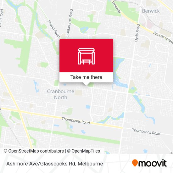 Ashmore Ave/Glasscocks Rd map