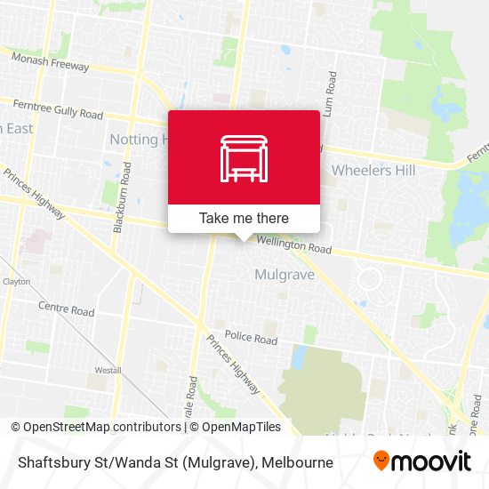 Mapa Shaftsbury St / Wanda St (Mulgrave)