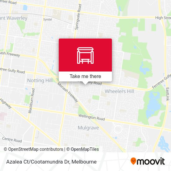 Azalea Ct/Cootamundra Dr map