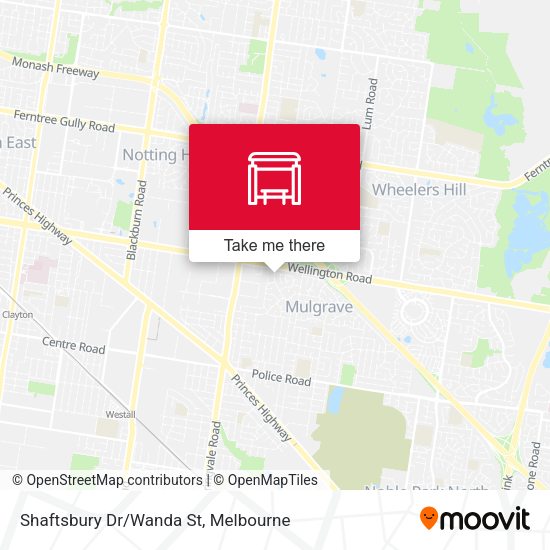 Shaftsbury Dr/Wanda St map