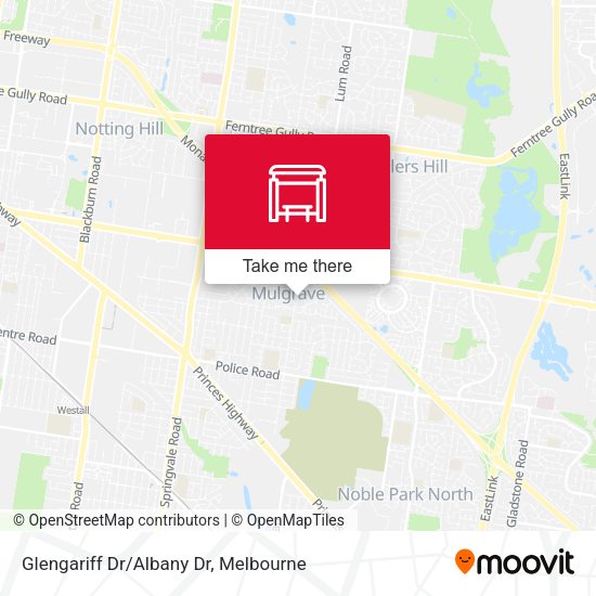 Glengariff Dr/Albany Dr map