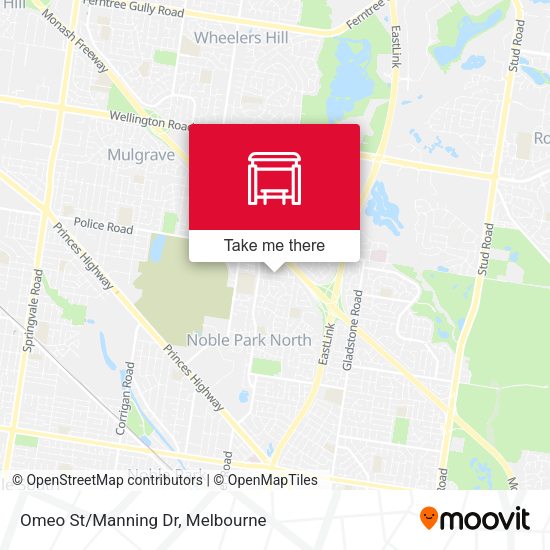 Omeo St/Manning Dr map