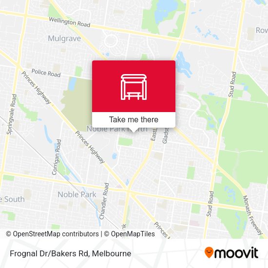 Frognal Dr/Bakers Rd map