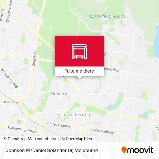 Johnson Pl/Daniel Solander Dr map