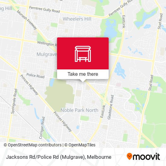Jacksons Rd / Police Rd (Mulgrave) map