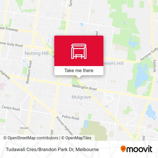 Tudawali Cres/Brandon Park Dr map