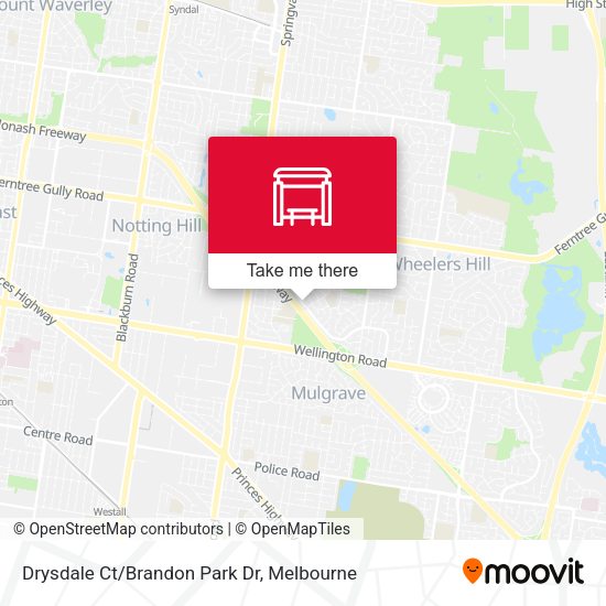 Drysdale Ct/Brandon Park Dr map
