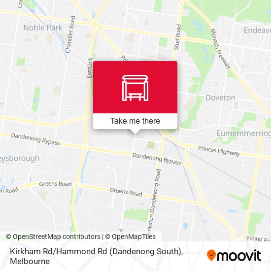 Kirkham Rd / Hammond Rd (Dandenong South) map