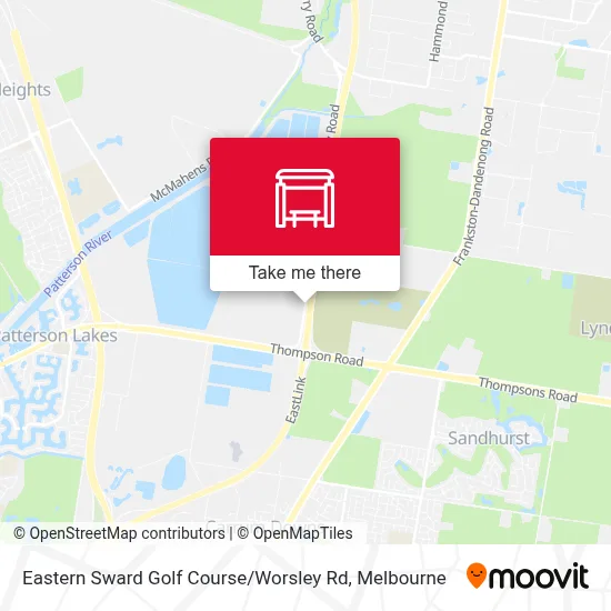 Mapa Eastern Sward Golf Course / Worsley Rd