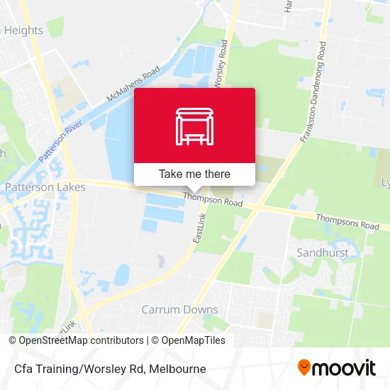 Cfa Training/Worsley Rd map