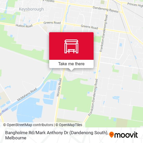 Mapa Bangholme Rd / Mark Anthony Dr (Dandenong South)