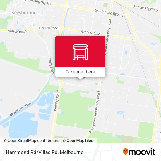 Hammond Rd/Villas Rd map