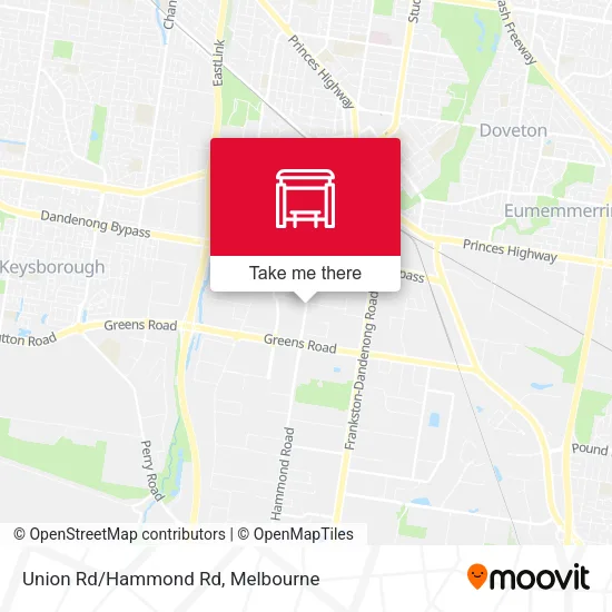 Union Rd/Hammond Rd map