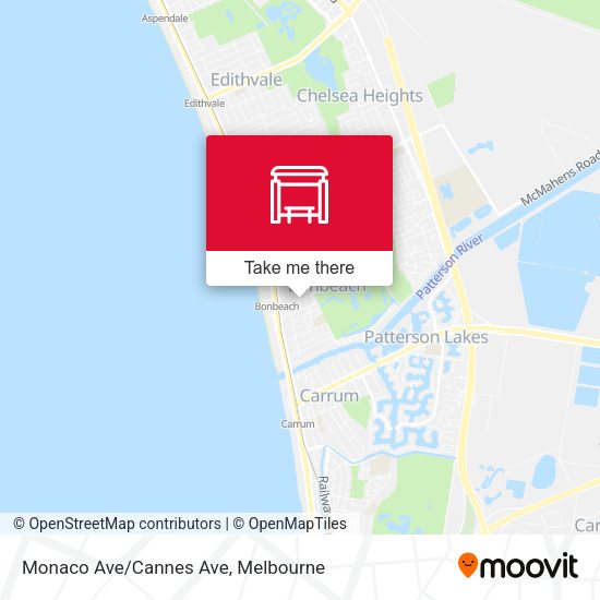 Monaco Ave/Cannes Ave map
