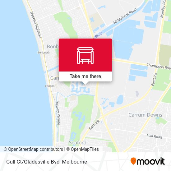 Gull Ct/Gladesville Bvd map