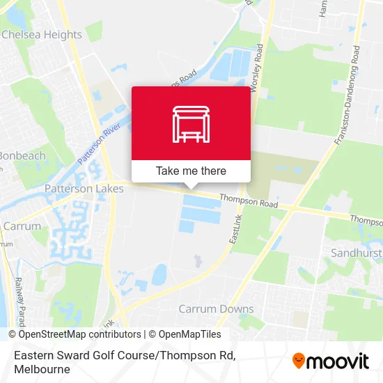 Mapa Eastern Sward Golf Course / Thompson Rd