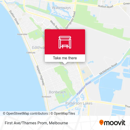 Mapa First Ave/Thames Prom