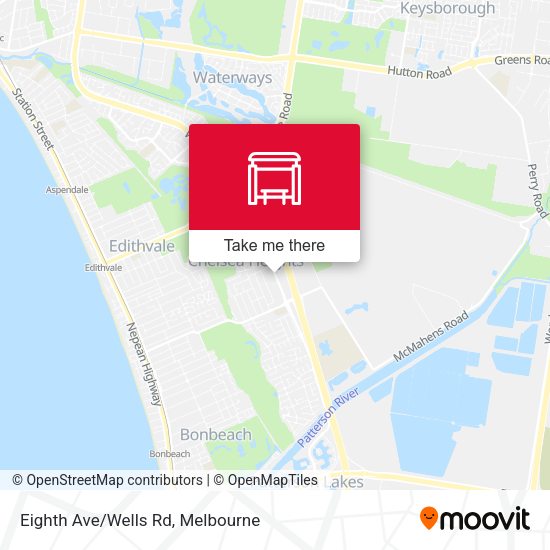 Eighth Ave/Wells Rd map