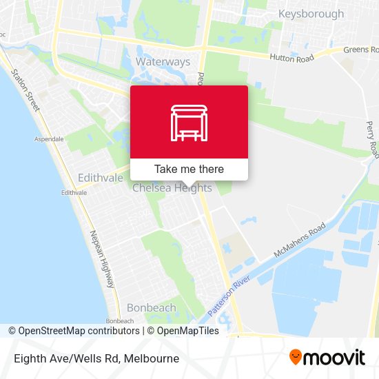 Eighth Ave/Wells Rd map