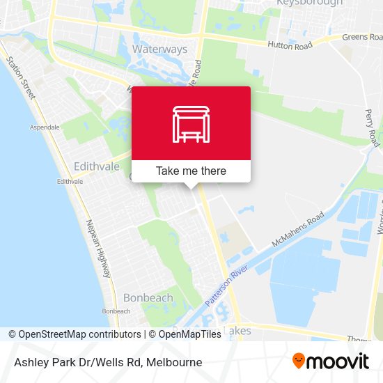Ashley Park Dr/Wells Rd map