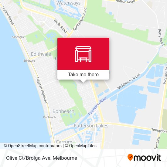 Olive Ct/Brolga Ave map