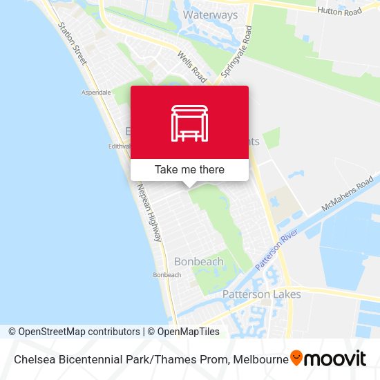 Chelsea Bicentennial Park / Thames Prom map
