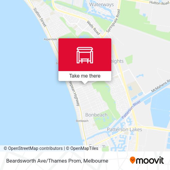 Beardsworth Ave/Thames Prom map
