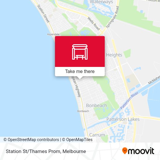 Station St/Thames Prom map