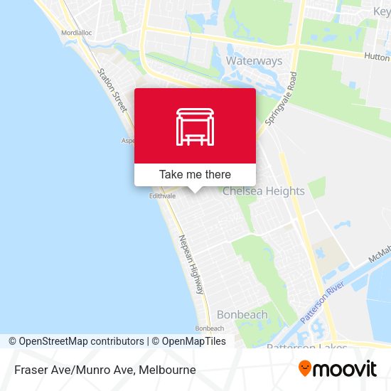 Fraser Ave/Munro Ave map