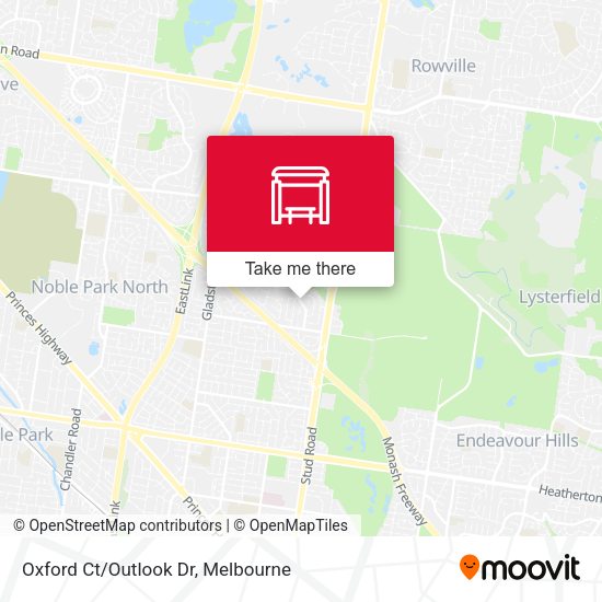 Oxford Ct/Outlook Dr map