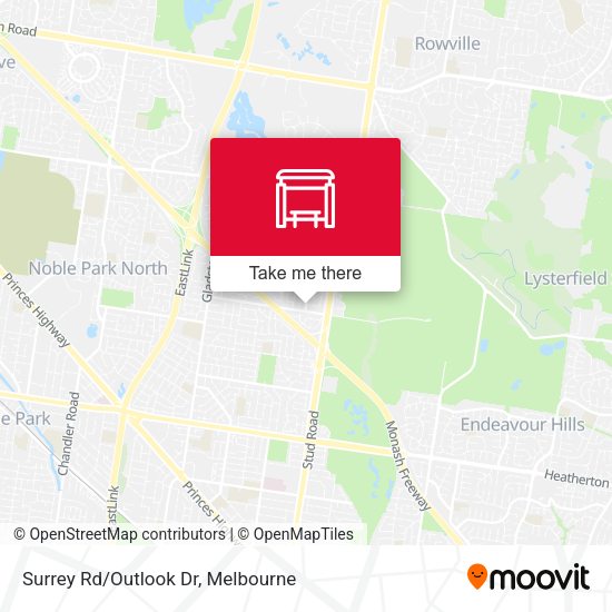 Surrey Rd/Outlook Dr map