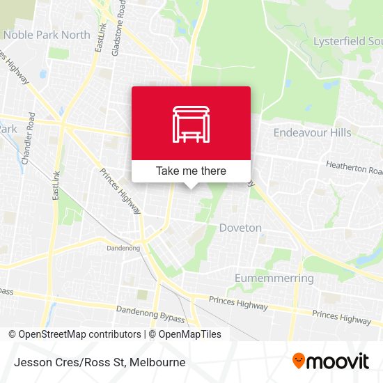 Jesson Cres/Ross St map