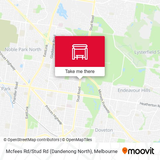 Mcfees Rd / Stud Rd (Dandenong North) map