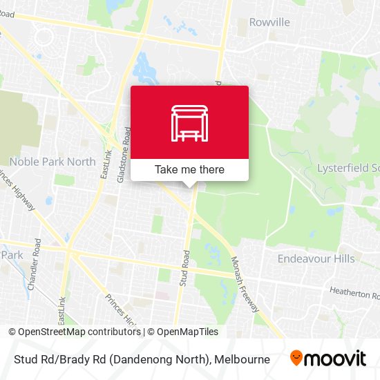 Stud Rd / Brady Rd (Dandenong North) map