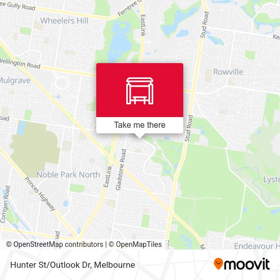 Hunter St/Outlook Dr map