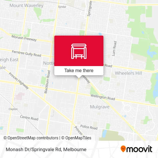 Mapa Monash Dr/Springvale Rd