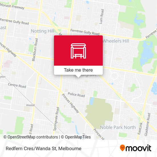 Redfern Cres/Wanda St map