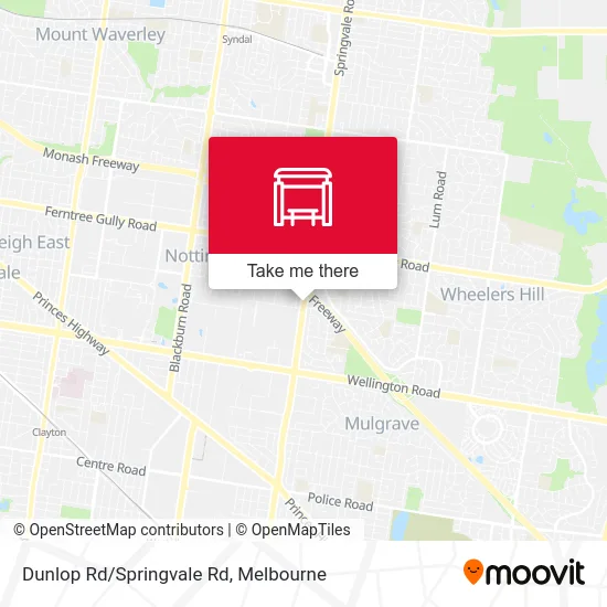 Mapa Dunlop Rd/Springvale Rd